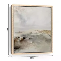 Kirklands Home Isolation Framed Canvas Art Print Gray Clearance