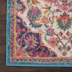 Kirklands Home Ivory & Multi Floral Medallion Runner, 2x10 Sale