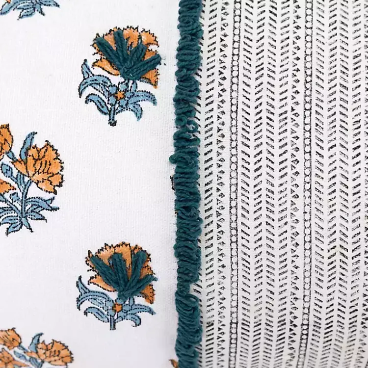 Pillows>Kirklands Home Ivory & Multicolor Botanical Lumbar Pillow