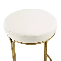 Kirklands Home and Gold Carson Counter Stools, Set of 2 Ivory