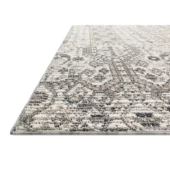 Kirklands Home Ivory and Gray Column Outdoor Area Rug, 5x7 Best