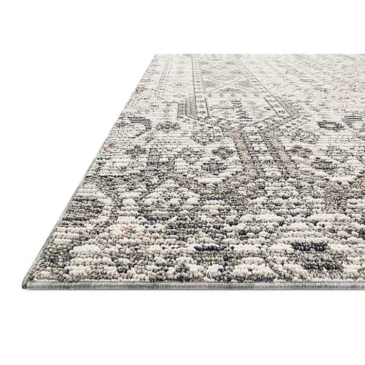 Kirklands Home Ivory and Gray Column Outdoor Area Rug, 5x7 Best