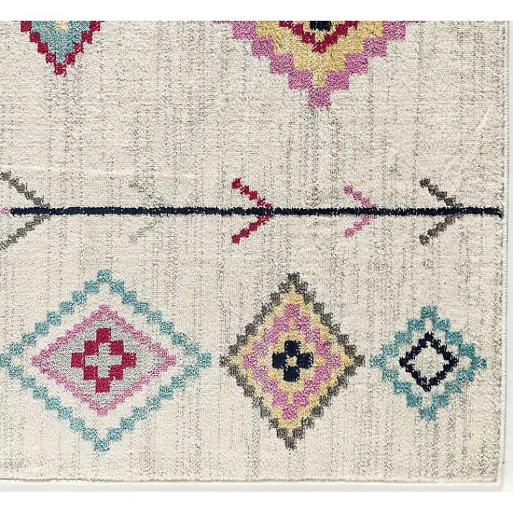 Kirklands Home and Multicolor Aztec Area Rug, 8x10 Ivory Online