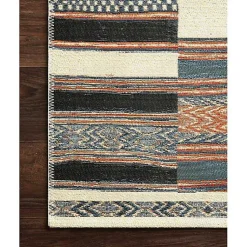 Kirklands Home Ivory and Multicolored Tribal Outdoor Rug, 6x9 Best