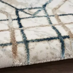 Kirklands Home Art Deco Bordered Area Rug, 7x9 Ivory Discount