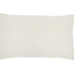Pillows>Kirklands Home Beaded Floral Motif Lumbar Pillow Ivory