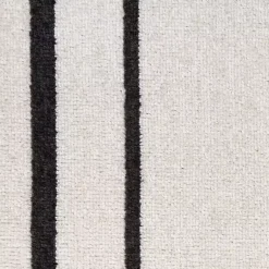 Kirklands Home Bordered Indoor/Outdoor Area Rug, 6x9 Ivory New