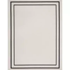Kirklands Home Bordered Indoor/Outdoor Area Rug, 8x10 Ivory Best