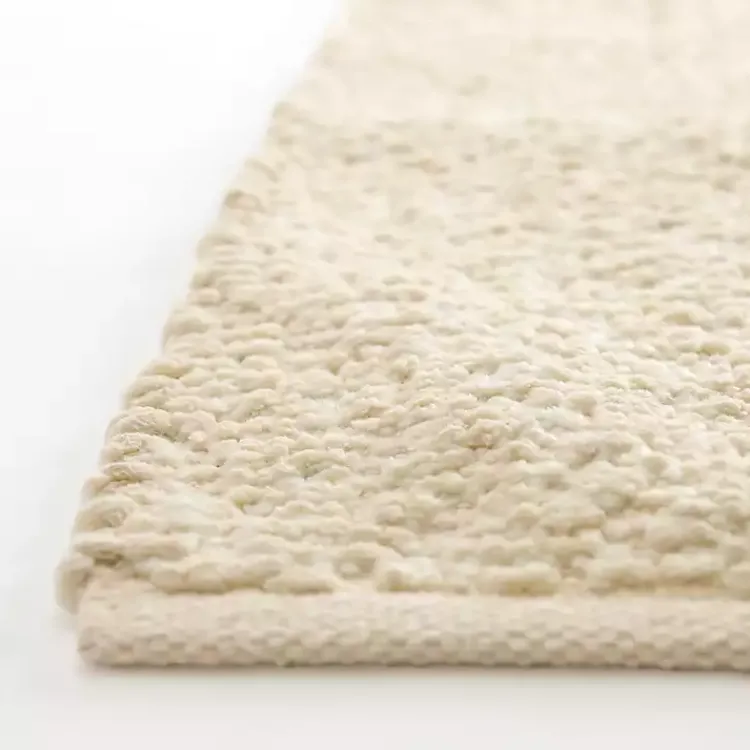 Kirklands Home Boucle Area Rug, 4x6 Ivory Hot