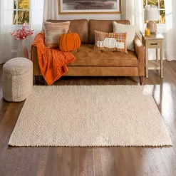 Kirklands Home Boucle Area Rug, 4x6 Ivory Hot