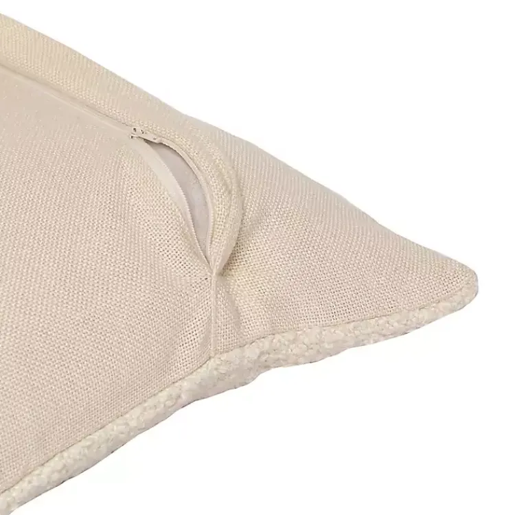 Pillows>Kirklands Home Boucle Handwoven Pillow Ivory