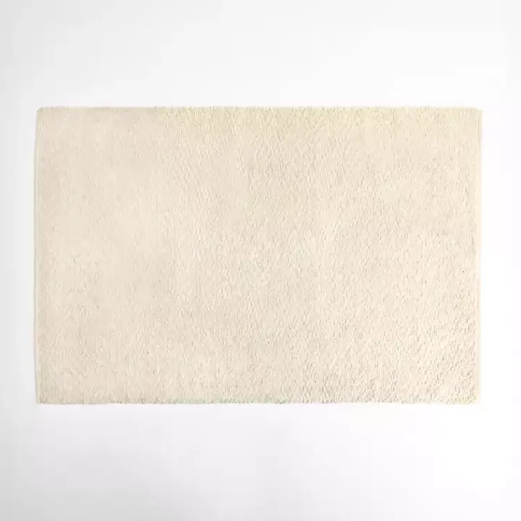 Kirklands Home Boucle Handwoven Scatter Rug Ivory Sale