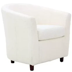 Kirklands Home Boucle Parker Club Chair Ivory Discount