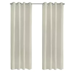 Kirklands Home Boucle Sheer Single Curtain Panel, 95 in. Ivory
