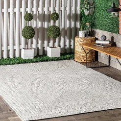 Kirklands Home Braided Lefebvre Area Rug, 12x15 Ivory New