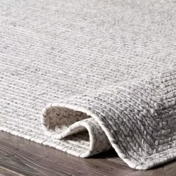 Kirklands Home Braided Lefebvre Area Rug, 12x15 Ivory New
