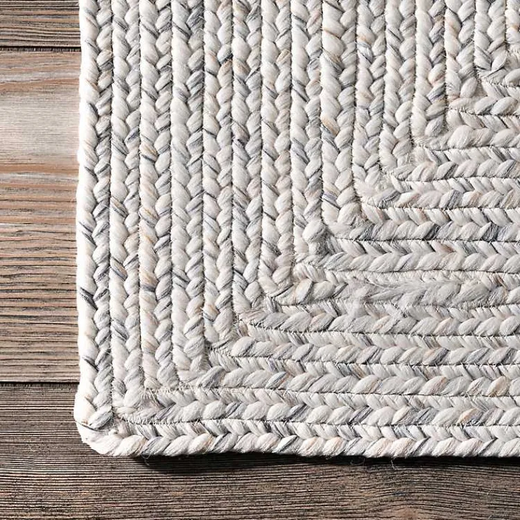 Kirklands Home Braided Lefebvre Area Rug, 12x15 Ivory New
