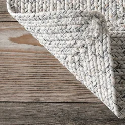 Kirklands Home Braided Lefebvre Area Rug, 12x15 Ivory New