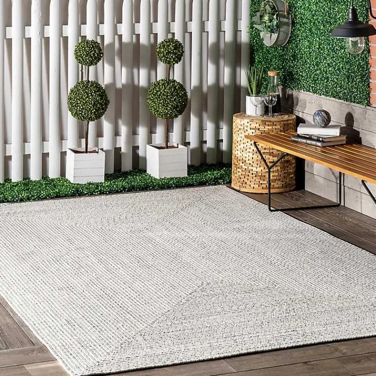Kirklands Home Ivory Braided Lefebvre Area Rug, 12x18