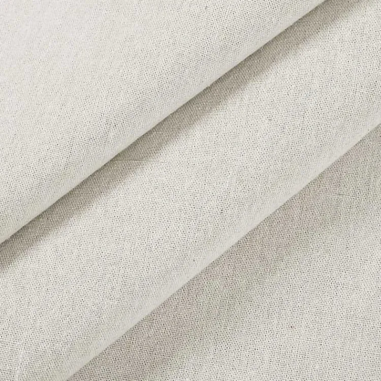 Kirklands Home Burlap Knotted Curtain Panel Set, 108 in. Ivory Outlet