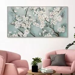 Kirklands Home Ivory Cherry Blossoms Framed Canvas Art Print Online