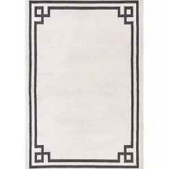 Kirklands Home Ivory Classic Border Area Rug, 8x10 Online