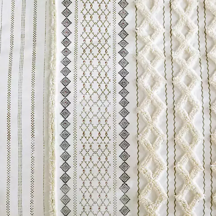 Kirklands Home Cotton Tufted Full/Queen 3-pc. Comforter Set Ivory