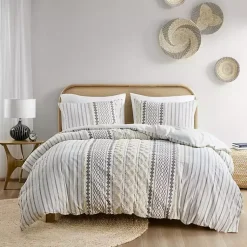 Kirklands Home Cotton Tufted King 3-pc. Comforter Set Ivory Sale
