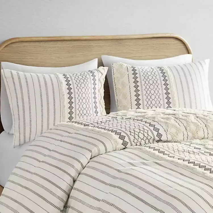 Kirklands Home Cotton Tufted King 3-pc. Comforter Set Ivory Sale