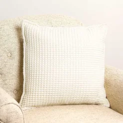 Pillows>Kirklands Home Cozy Waffle Pillow Ivory