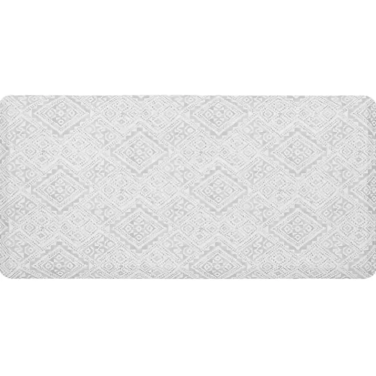 Kirklands Home Cushioned Kitchen Mat Ivory Hot