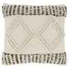 Pillows>Kirklands Home Ivory Diamond Woven Textured Polyester Pillow