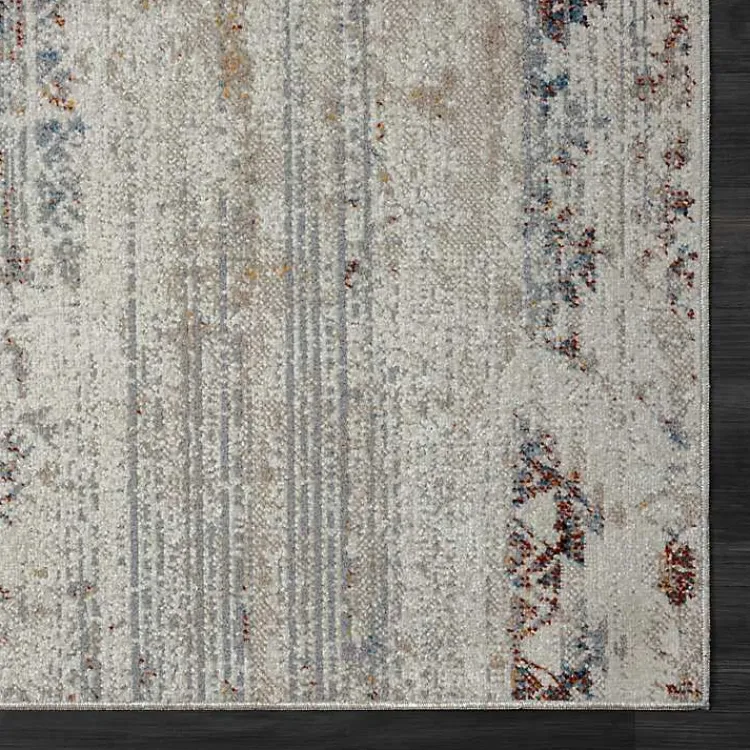 Kirklands Home Distressed Medallion Washable Area Rug, 5x7 Ivory Best