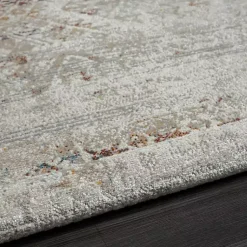 Kirklands Home Distressed Medallion Washable Area Rug, 5x7 Ivory Best