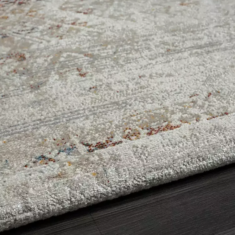 Kirklands Home Distressed Medallion Washable Area Rug, 5x7 Ivory Best