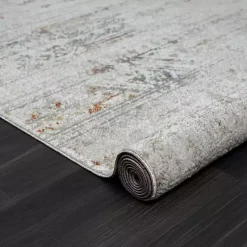 Kirklands Home Distressed Medallion Washable Area Rug, 5x7 Ivory Best