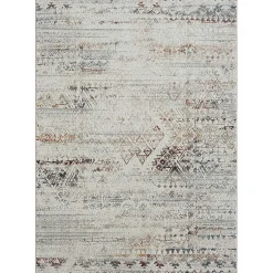 Kirklands Home Distressed Medallion Washable Area Rug, 7x9 Ivory Clearance
