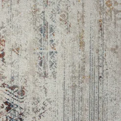 Kirklands Home Distressed Medallion Washable Area Rug, 7x9 Ivory Clearance
