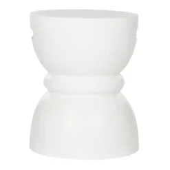 Kirklands Home Drum Accent Table with Handles Ivory Online