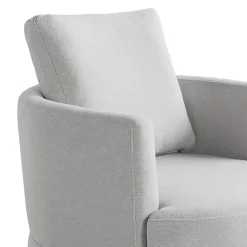 Kirklands Home Ivory Elmhurst Swivel Accent Chair White Outlet