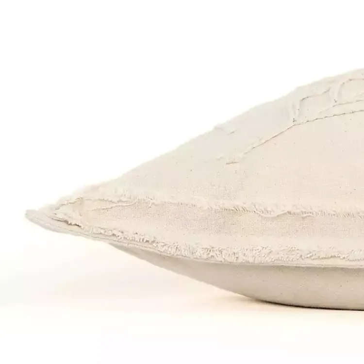 Pillows>Kirklands Home Embroidered Botanical Pillow Ivory