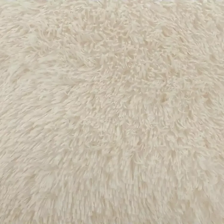 Pillows>Kirklands Home Faux Fur Throw Pillow Ivory