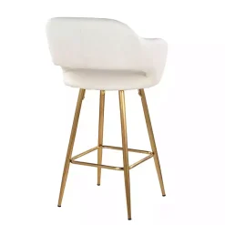 Kirklands Home Faux Leather Marge Counter Stools, Set of 2 Ivory Online
