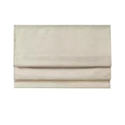Kirklands Home Faux Silk Room Darkening Roman Shade, 31 in. Ivory New