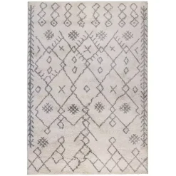 Kirklands Home Geometric Area Rug, 5x8 Ivory Sale