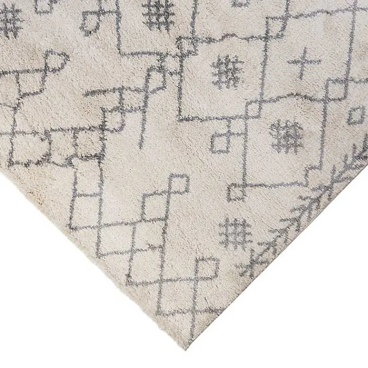Kirklands Home Geometric Area Rug, 5x8 Ivory Sale