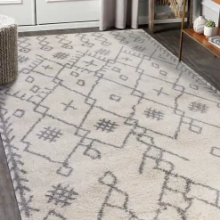 Kirklands Home Geometric Area Rug, 8x10 Ivory Best