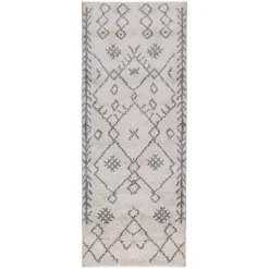 Kirklands Home Geometric Runner Ivory Discount