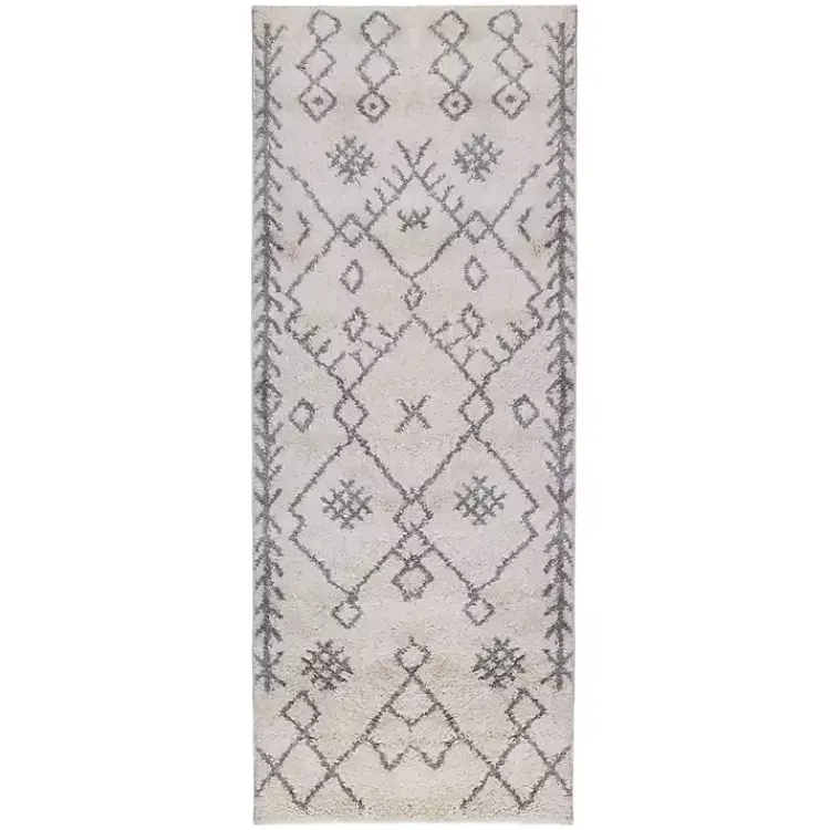 Kirklands Home Geometric Runner Ivory Discount