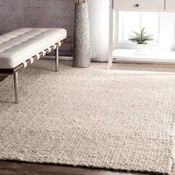 Kirklands Home Halsey Area Rug, 5x8 Ivory Hot